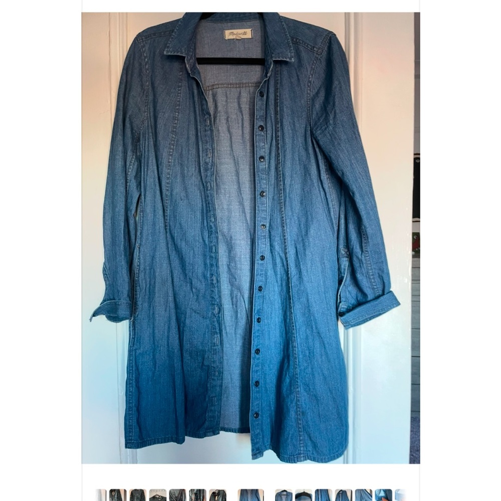 Madewell Denim Button-Up Dress